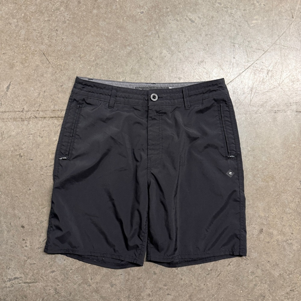 Rip Curl Boardwalks Mens Hybrid Shorts Black Quick Dry Walkshorts Size 32